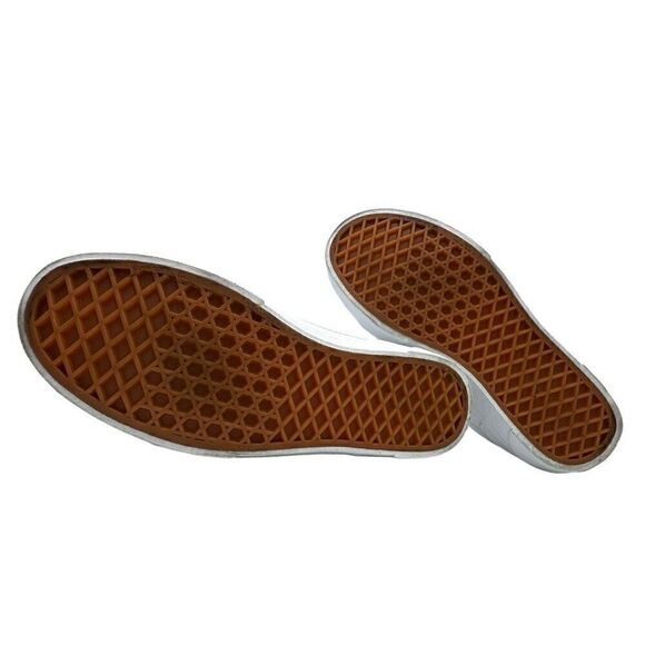 Vans Leather Old Skool Athletic Shoes White Youth 6 Leather - Picture 8 of 8